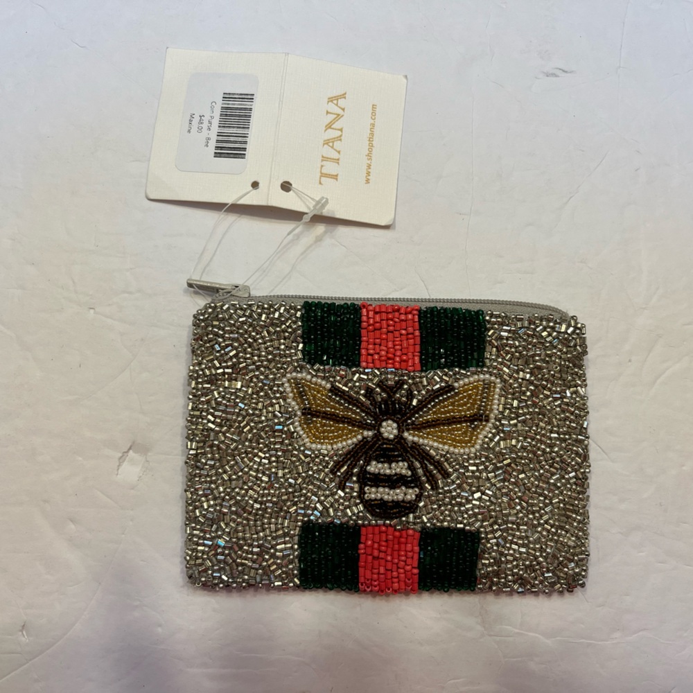 🔆Tiana Beaded Card Holder with Bee Design